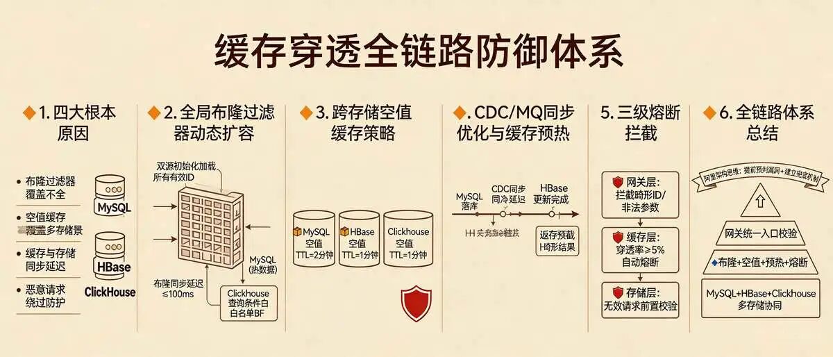 5.2 追问2：缓存架构三件套都做了，还是出现缓存穿透，可能是什么原因？怎么解决？