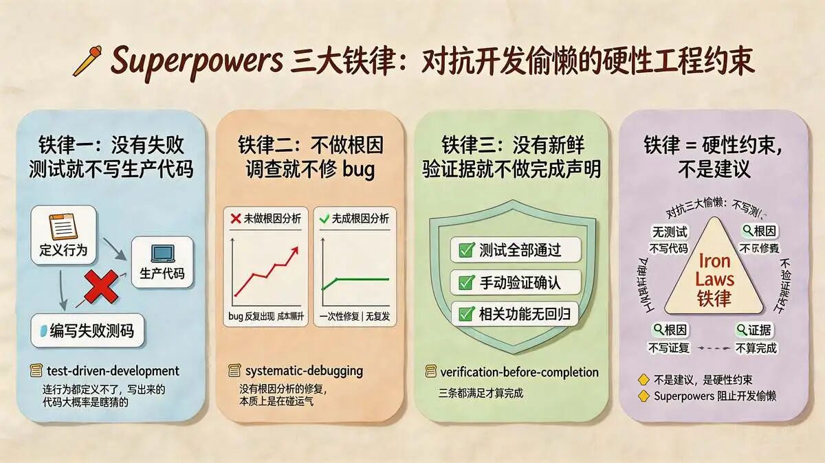 Superpowers Skills  Iron Laws（铁律）大总结