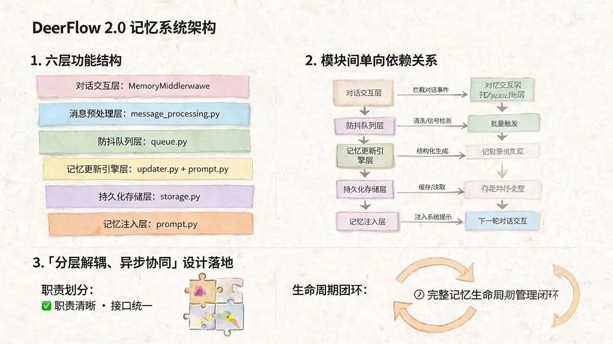 四、DeerFlow 记忆处理 的四大核心模块