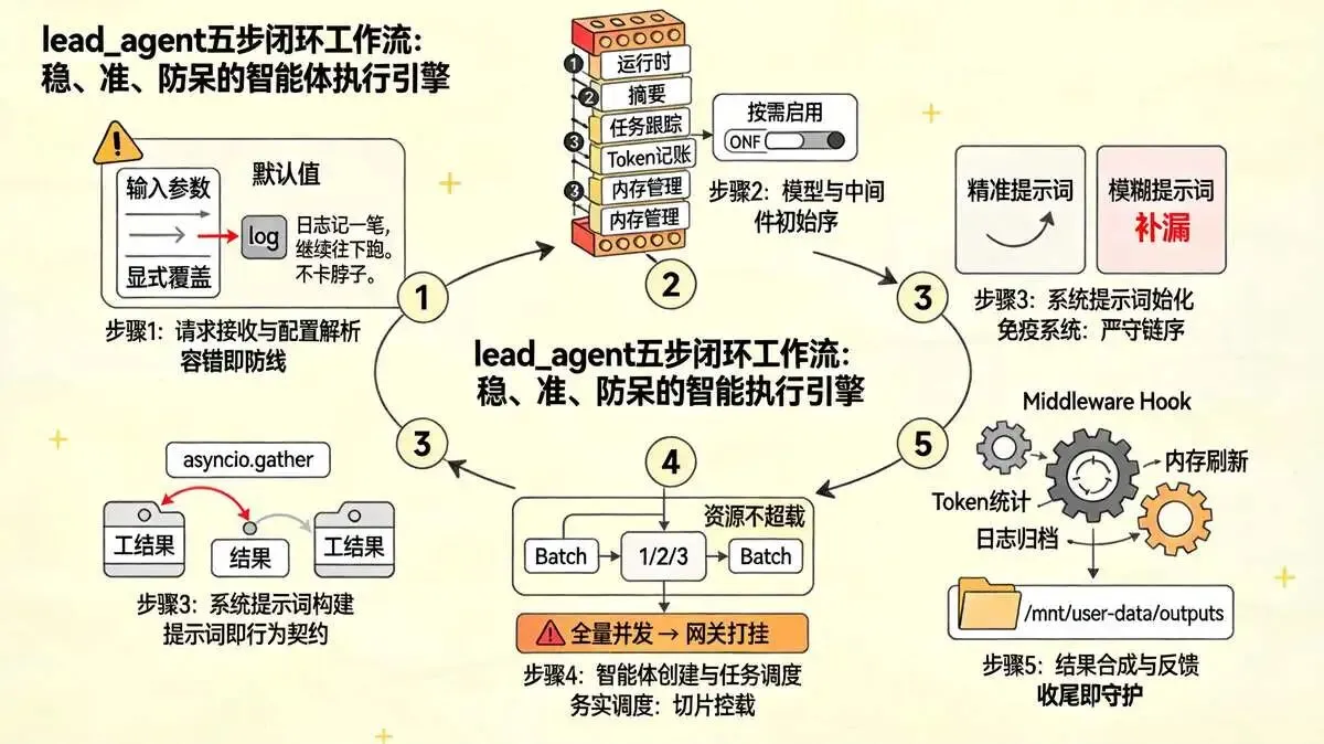 四、lead_agent模块关键工作流程解析
