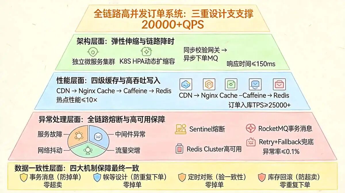 总结:全链路高并发支撑核心设计亮点