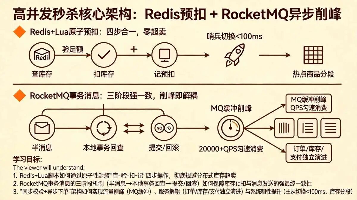 1.3 核心执行层:库存预扣 + MQ异步削峰