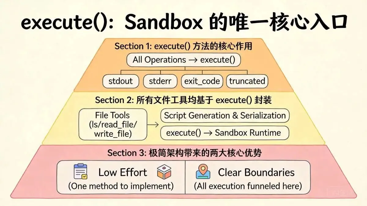 四、底层核心：execute() 方法——Sandbox 的唯一核心入口