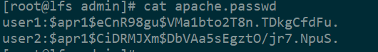 Apache的用户认证
