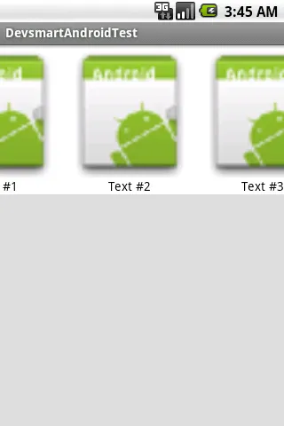 Android Horizontal ListView - 水平滑动的 ListView 组件