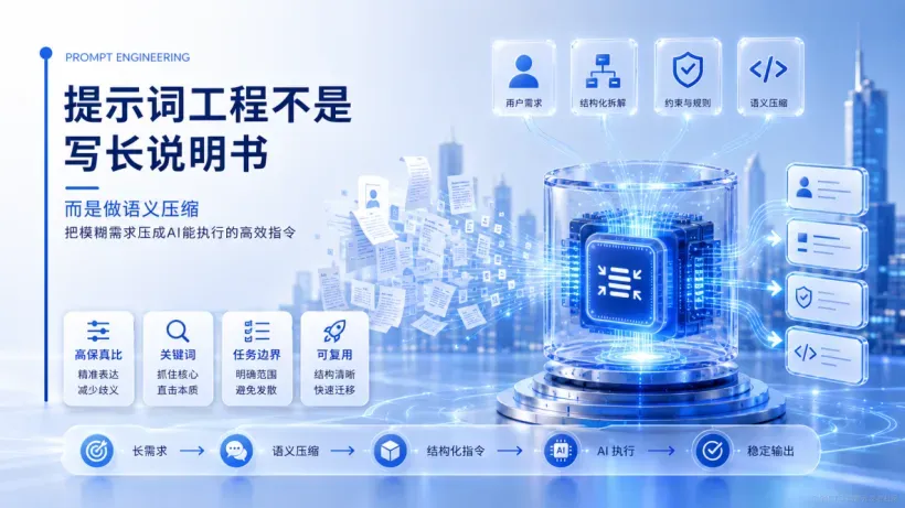 02_提示词工程不是写长说明书而是做语义压缩_高级科技版KV.png