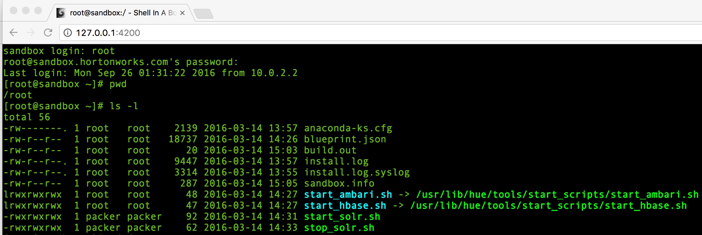 大数据道场(HDP SandBox) 初探