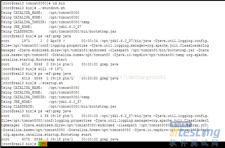 Linux下Tomcat重新启动