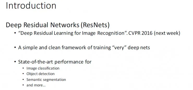 秒懂!何凯明的深度残差网络PPT是这样的|ICML2016 tutorial