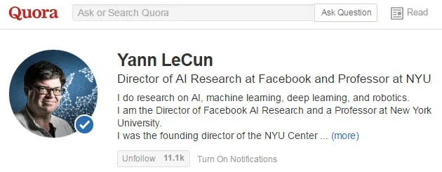 大神Yann LeCun亲授：如何自学深度学习技术并少走弯路