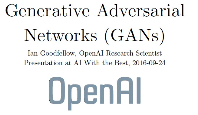 “GANs之父”Goodfellow 38分钟视频亲授：如何完善生成对抗网络？（上）