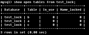 MySQL LOCK TABLES 与UNLOCK TABLES