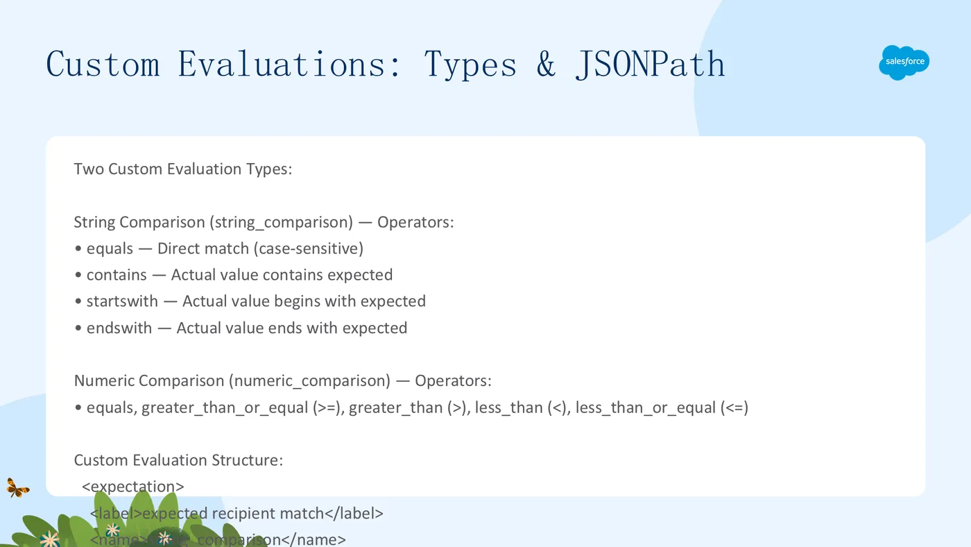自定义评估类型和 JSONPath