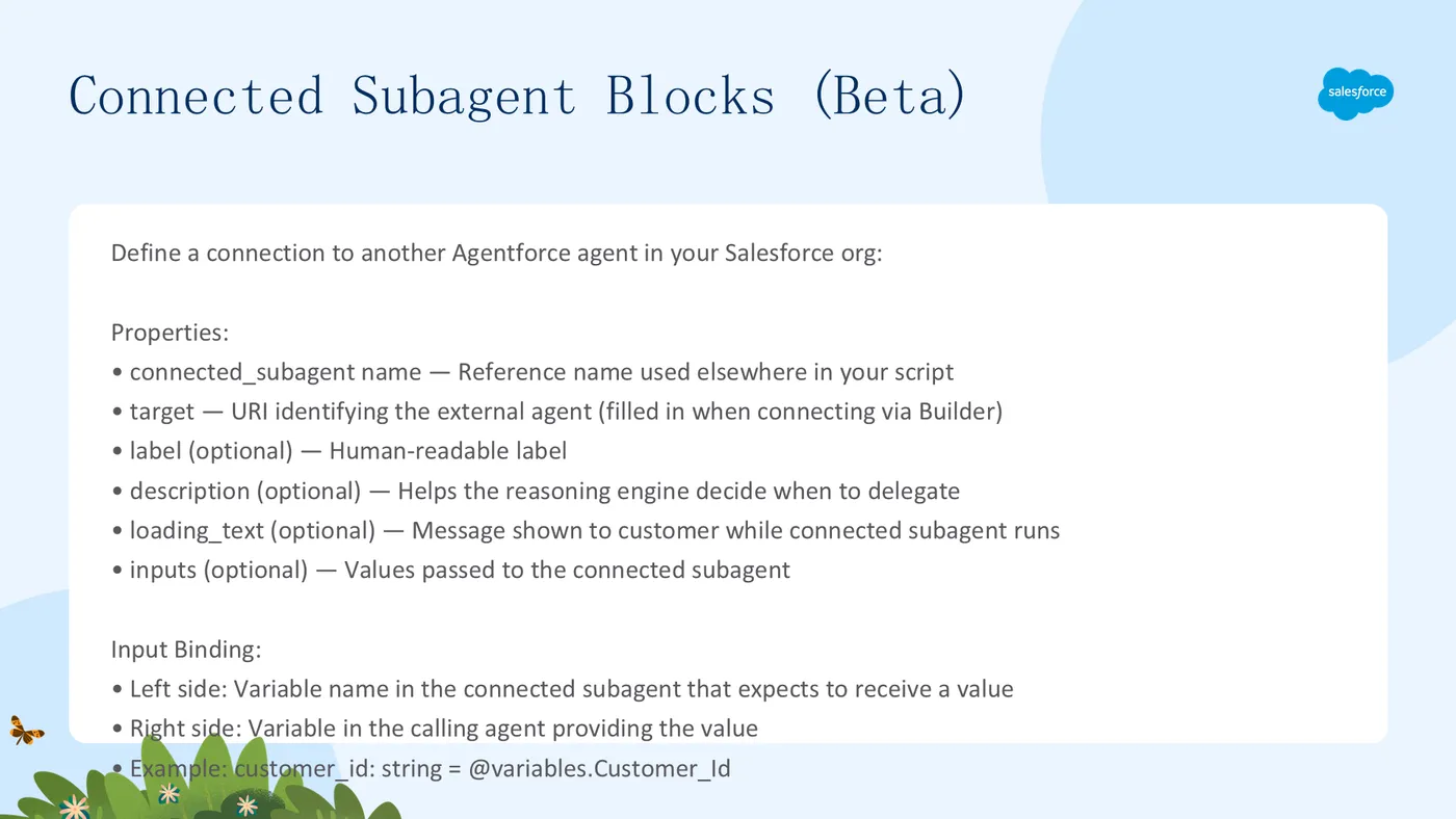 Connected Subagent 块