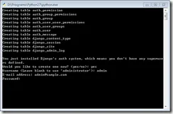 syncdb