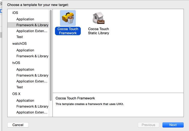 iOS开发-动态和静态FrameWork