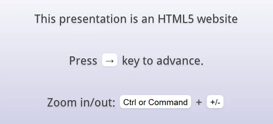 HTML5 presentation