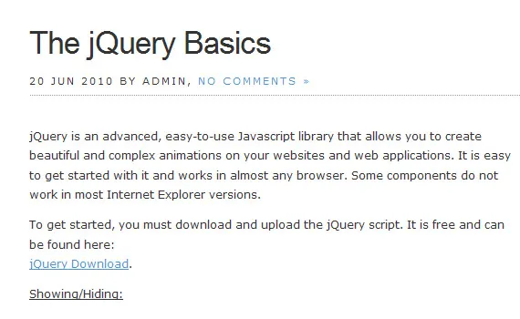 Basics-jquery-tutorials-for-beginners