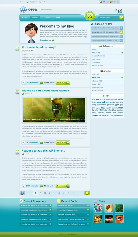 Osea-theme-inspiration-wordpress-blog-designs