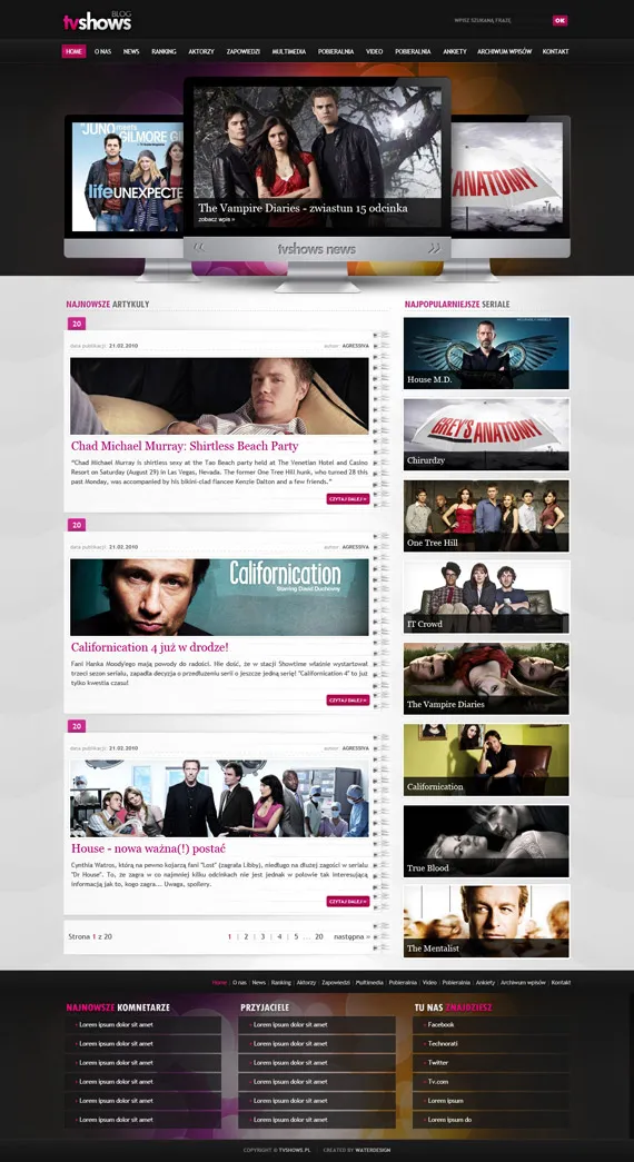 Tvshows-theme-inspiration-wordpress-blog-designs
