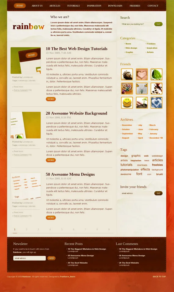 Rainbow-theme-inspiration-wordpress-blog-designs