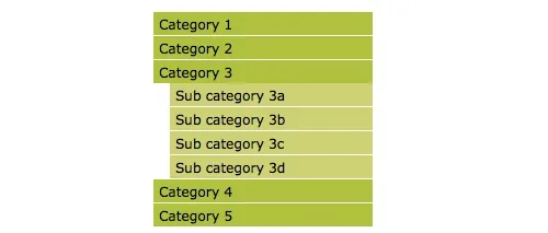 Accessible Expanding and Collapsing menu