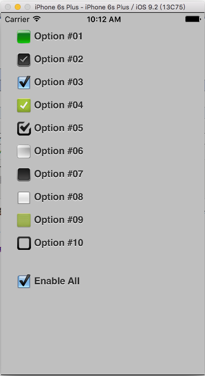 iOS: 复选框使用---第三方框架SSCheckBoxView-master