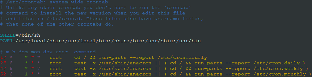 linux 定时任务