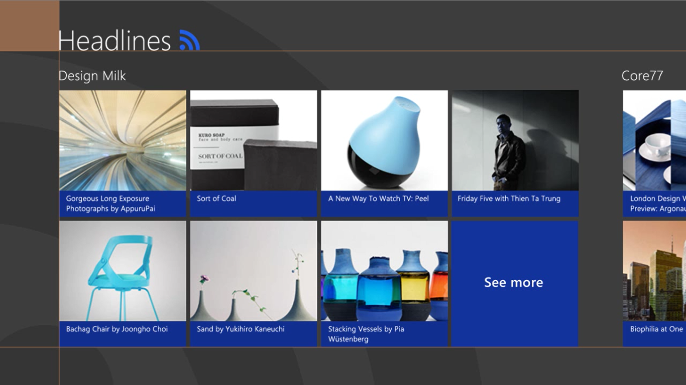win8：metro app UI 设计