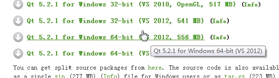 Qt 5.2 Creator 和 vs2012 QT 插件的安装