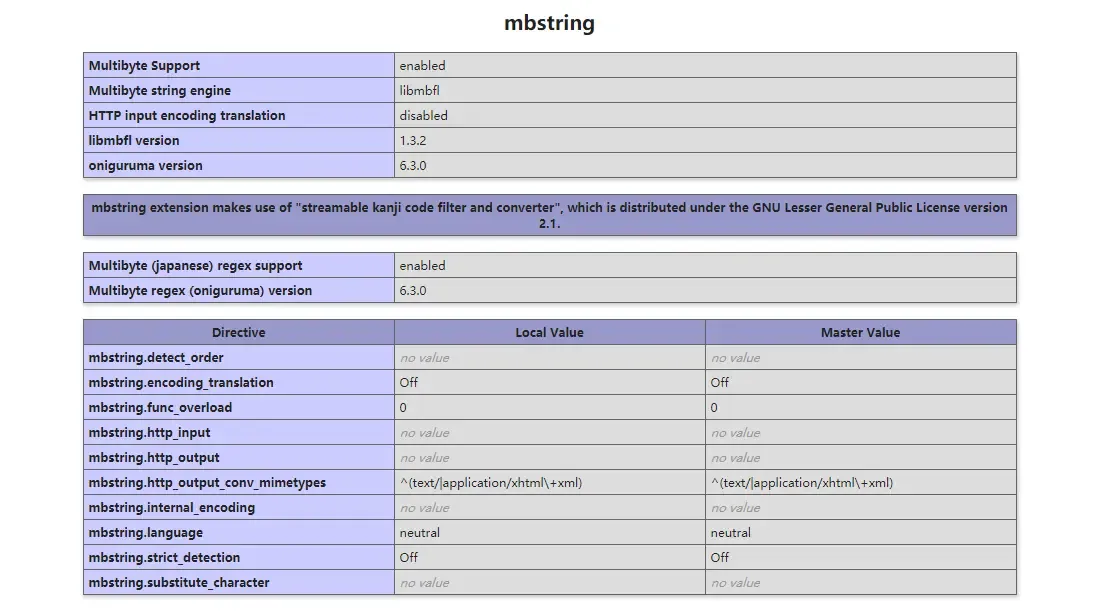 mbstring