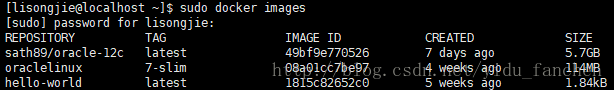Docker搭建Oracle数据库