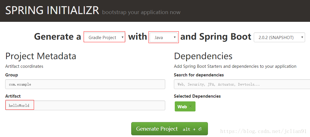 Spring Boot入门（1）Hello World