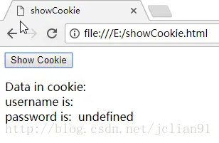 Chrome浏览器showCookie.html