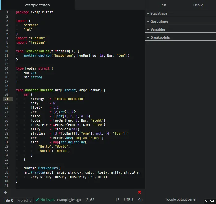 Golang /Go调试工具delve