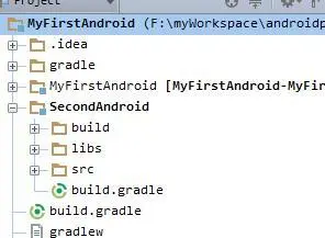 我们看到多了个secondAndroid的项目。