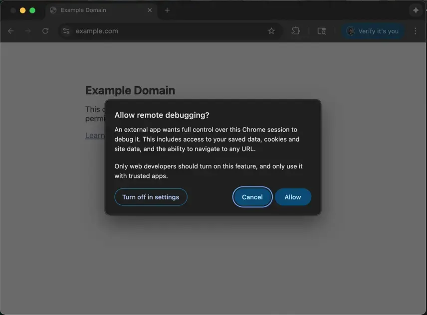 Chrome DevTools MCP 支持直接连接活跃浏览器会话