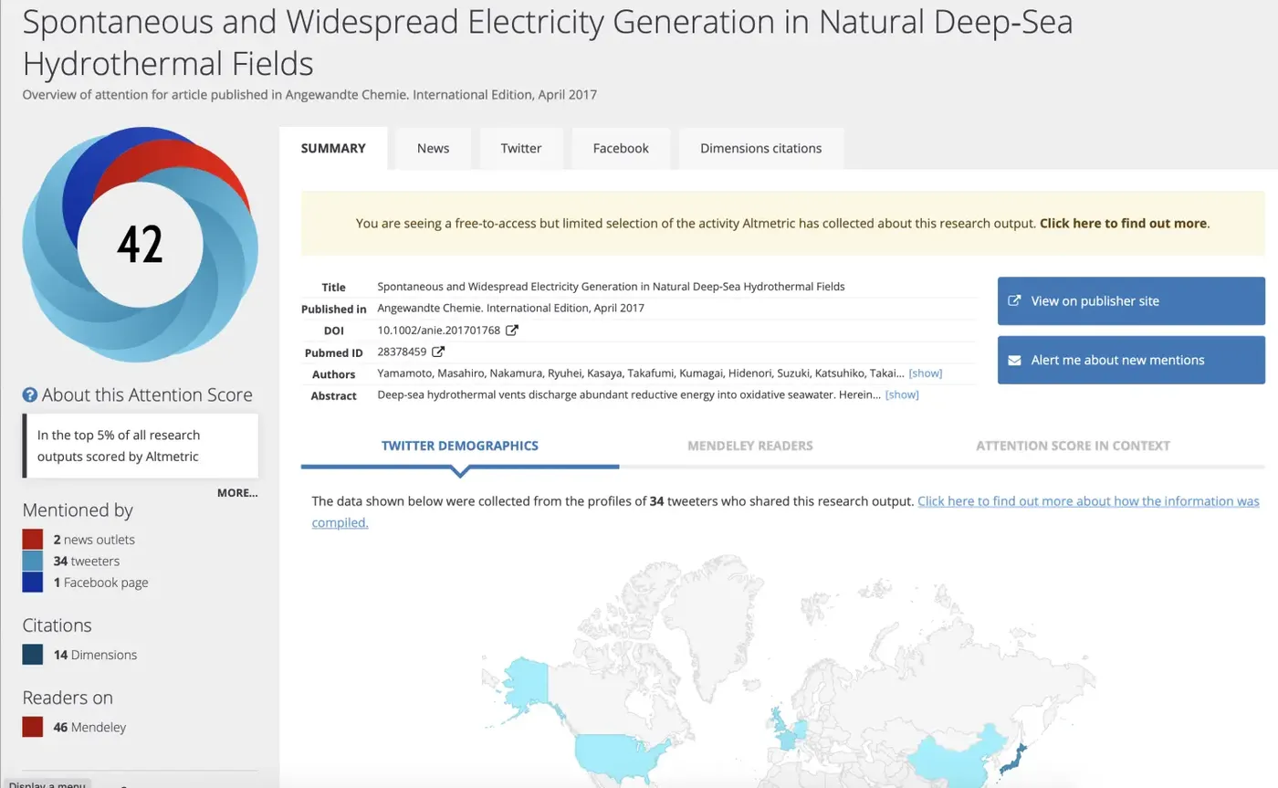 Altmetric细节页面