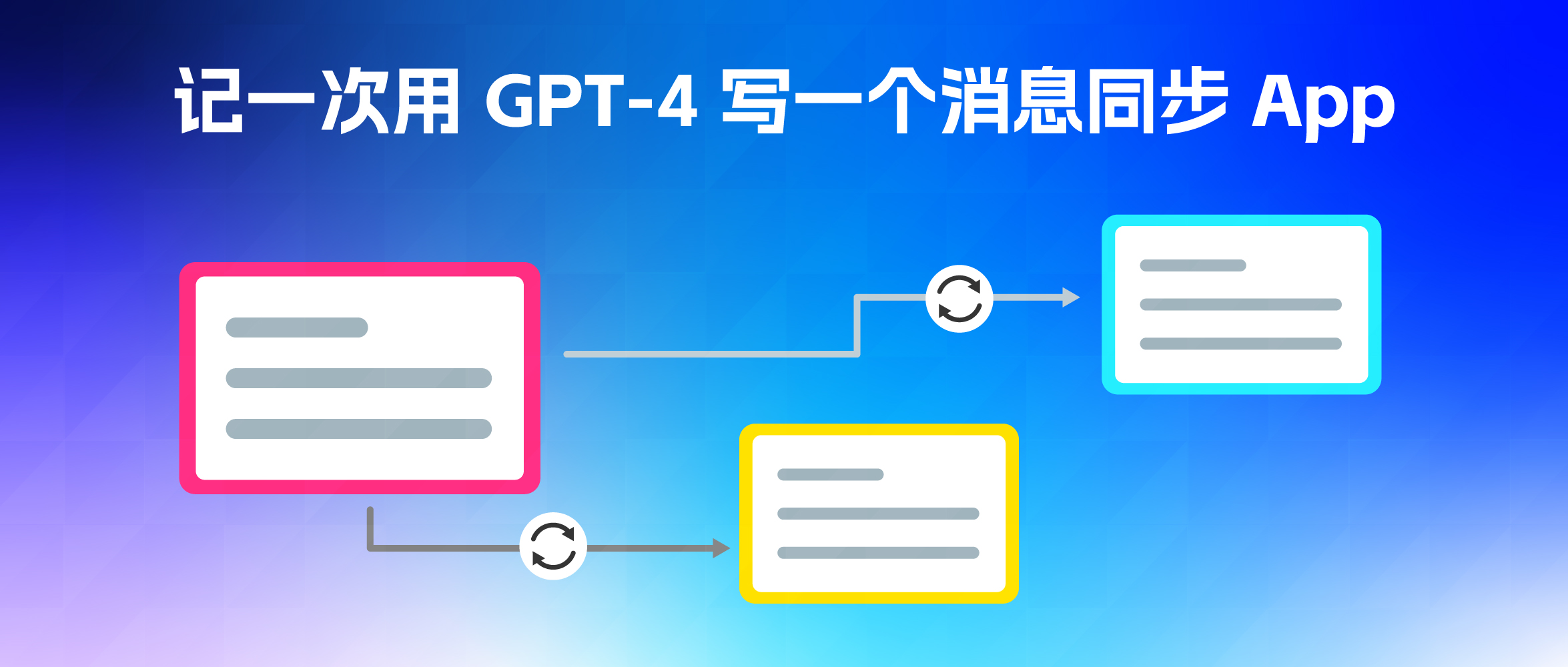AI 协助办公 ｜记一次用 GPT-4 写一个消息同步 App