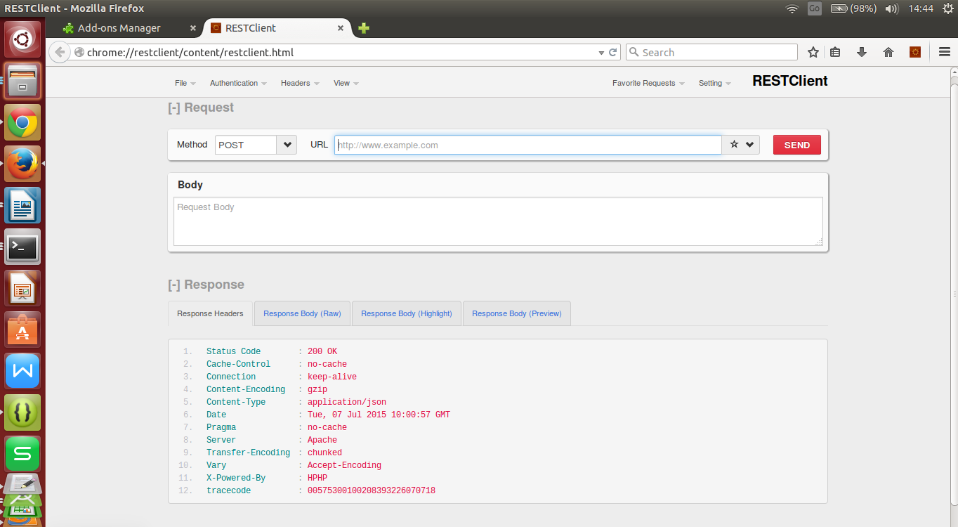 [火狐REST] 火狐REST 模拟 HTTP get， post请求