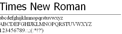 Times New Roman