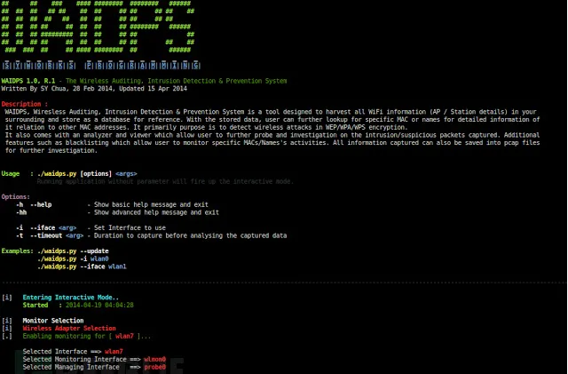 开源无线WiFi入侵检测&防护系统——WAIDPSphper