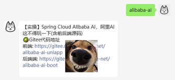 【实操】Spring Cloud Alibaba AI，阿里AI这不得玩一下(含前后端源码)