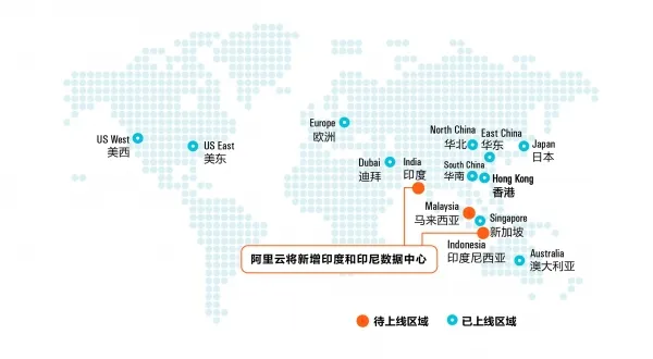 阿里云国际化业务再填新助力 将新增印度和印尼数据中心