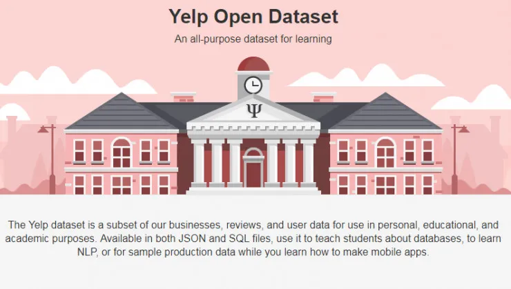 美国最大点评网站Yelp公开内部数据集，面向学生发起多样挑战赛