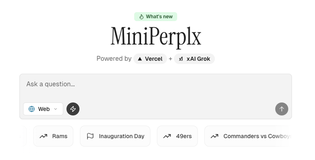 MiniPerplx：基于 Grok 2.0 的开源 AI 搜索引擎，支持网页、学术、视频搜索