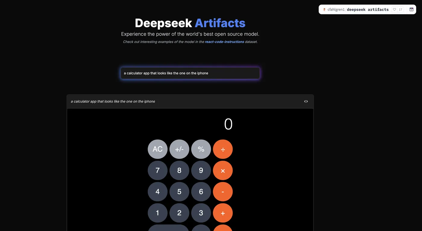 deepseek-artifacts