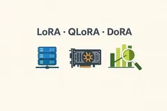 深入理解三种PEFT方法：LoRA的低秩更新、QLoRA的4位量化与DoRA的幅度-方向分解