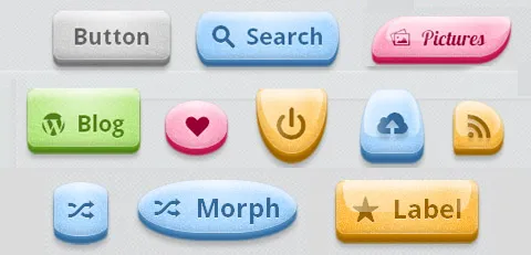 CSS3 BonBon Buttons