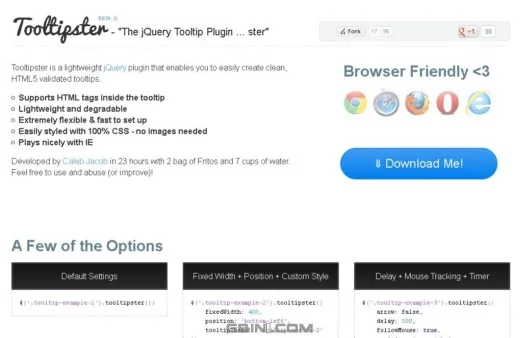 超棒的javascript工具提示条类库大全